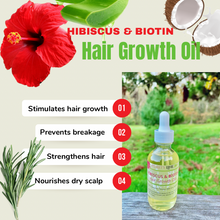Load image into Gallery viewer, Hibiscus & Biotin Hair Growth Oil